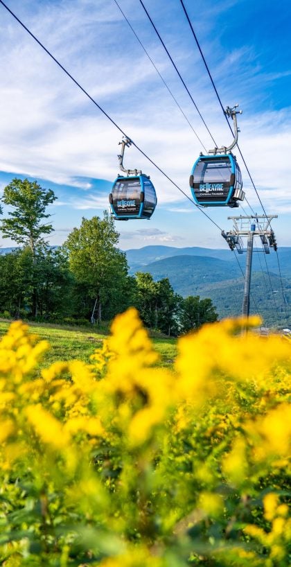 Golden hour scenic gondola rides at Belleayre
